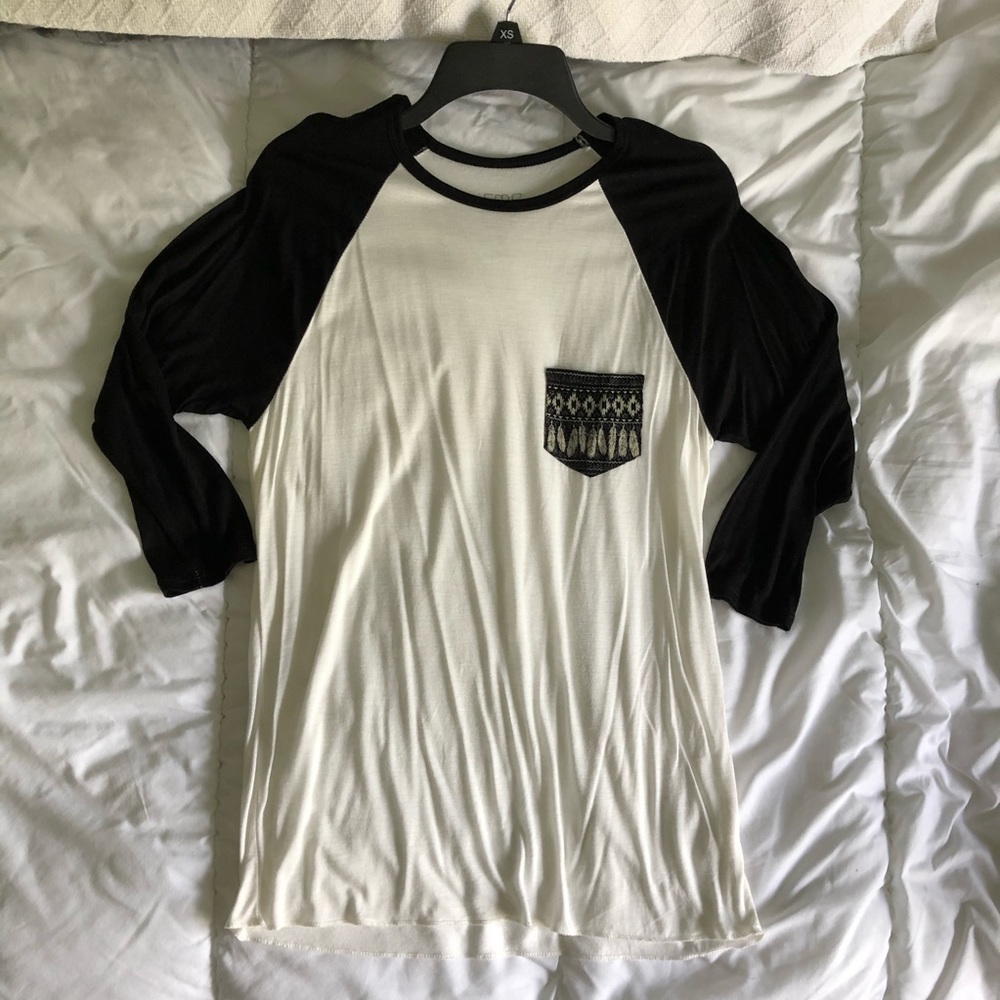 Quarter Sleeve Baseball Tee